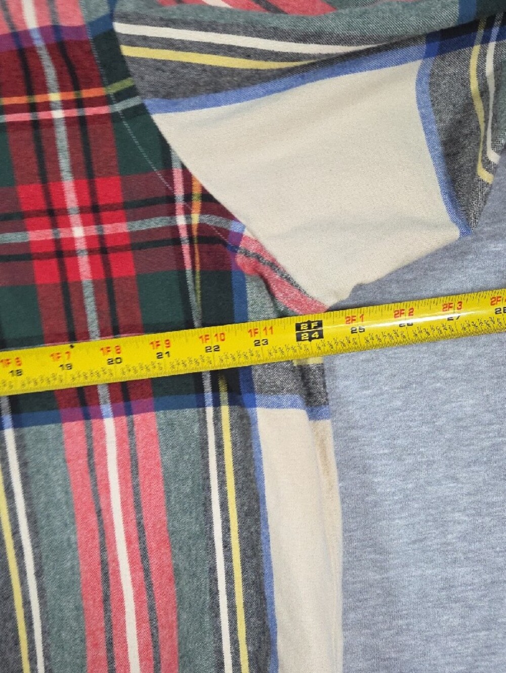 Ralph Lauren Cream, Red & Green Plaid Button-Down Shirt - Picture 5 of 8